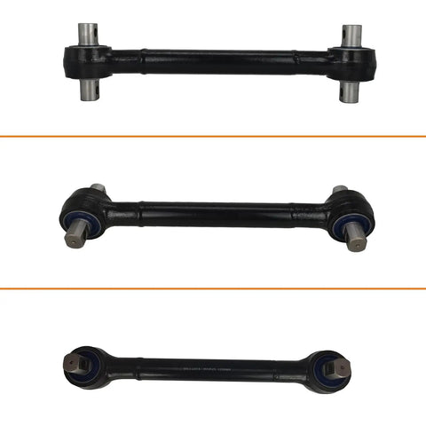 Kenworth Torque Arm Rod With Bushing Replacement For Rear AirGlide Series Suspensions K195-474 F327339 TMR65B 345-919 E-4644 GAFF11773 Beefed Up Heavy Duty Truck Upgrade, black steel rod with bushings