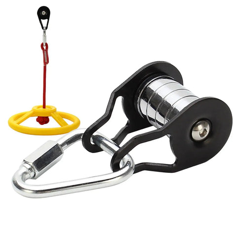 Backyard Zip Line Slider For Obstacle Course With 440 Pound Capacity Smooth Glide Durable Outdoor Toy For Kids Boys And Girls