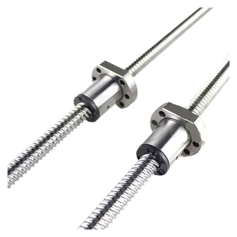 Rock Solid Ball Screw Linear Guide And Slider Rail Shaft For Cnc Lathe Machine Dead Nuts Precise Heavy Duty Linear Motion Kit with steel screw and flange.