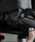 Heavy Duty Slide Hammer Bearing Puller Kit for quick knock loose of stubborn guide bearings in use under vehicle.