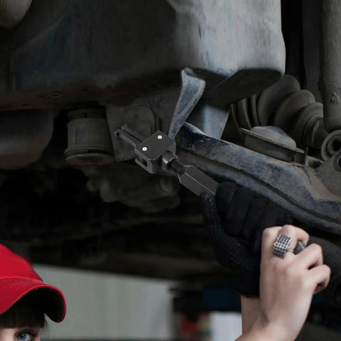 Heavy Duty Slide Hammer Bearing Puller Kit for quick knock loose of stubborn guide bearings in use under vehicle.