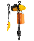 No Sweat Electric Chain Hoist Winch 2200 LBS 1300W Pure Copper Motor 110V Overhead Crane with wired remote and chain.
