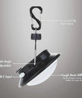 Gen 2 3000LM UFO Camping Lantern Rechargeable Portable Tent Light With 200 Hour Runtime Waterproof detachable hanging clip