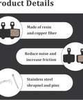 Product details of 4 Pack Semi Metallic MTB Disc Brake Pads for Hydraulic Brakes compatible with Elixir, copper resin parts shown.