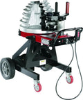 Gardner Bender B2000 Cyclone Electric Conduit Bender For 1/2 To 2 Inch Emt Rigid Al And Imc Pipe Heavy Duty Power Tool on wheeled base.