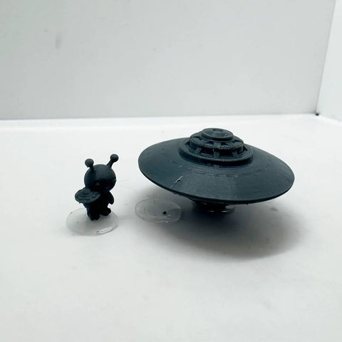 Alien UFO Airship Figurine 3D Print Kit For Miniature Dioramas And Collectibles With High Detail Texture And Easy Assembly Dope