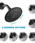 Matte Black 3 Handle Tub And Shower Faucet Set With 6 Spray Shower Head Solid Brass High Flow Waterfall Tub Filler Tub Spout And Trim Kit With Valve Easy Install Bathroom Mixer For A Sleek Upgrade