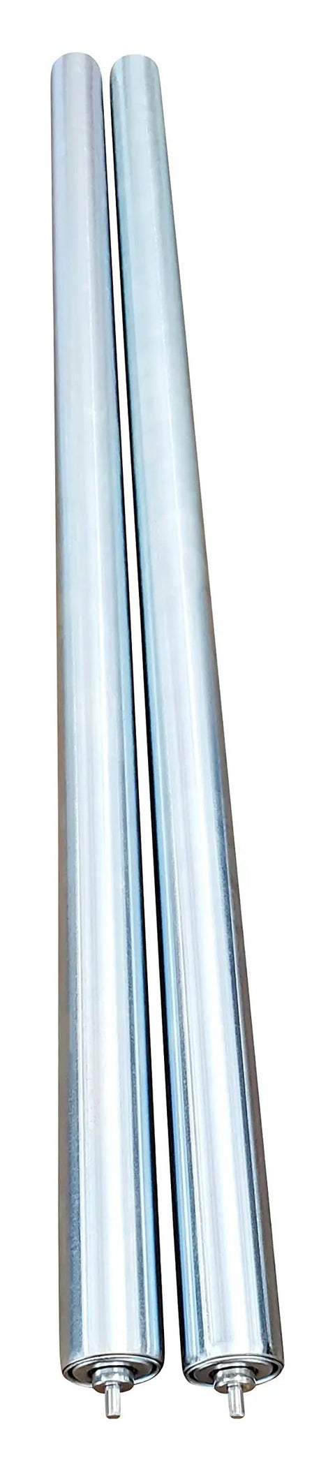 Heavy Duty Conveyor Rollers Galvanized Steel Gravity Roller 36 Inch Between Frame 1.5 Inch Diameter Two Pack