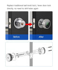 Solid Pro Grade Smart Lock Fingerprint Knob Door With Wireless APP Control Keyless Entry touchscreen replacement illustration