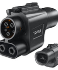 Knockout 2025 Nacs To Ccs1 Evolution Adapter featuring dual connectors for heavy duty amps and kilovolt thunder fast charge.