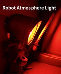 Recessed Light - 5V RGB LED Ultra Thin Lamp, Indoor Outdoor Decoration, robot figurine with red LED light.