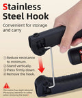 Stainless steel hook on Abahub Twister Arm Exerciser for convenient storage and carrying, demonstrating adjustable tension.