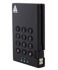 Heavy Duty 500GB Portable External Hard Drive Usb 3.0 with numeric keypad for secure access and rugged exterior.