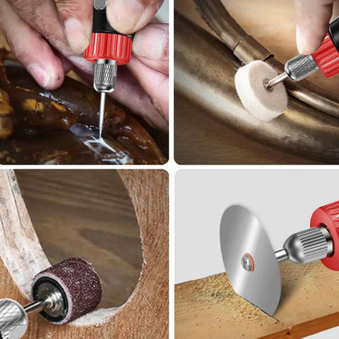 Mini Dope Rotary Tool Kit With 121 Accessories For Small Crafts And Projects used for engraving, polishing, sanding, and cutting.