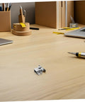 Heavy Duty Stainless Steel Cabinet Door Latch Set With Double Roller Catch Spring Loaded Cabinet Lock on wooden table