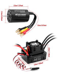 2435 Brushless Motor With 35A Waterproof ESC Combo Sensorless For 1/14 1/16 1/18 RC Cars And Trucks, 4800KV shown