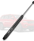 Front Hood Lift Supports for Jeep Grand Cherokee 2011 to 2020 and Dodge Durango 2011 to 2022, OEM style, with red SUV background