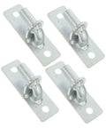 Heavy Duty Gate Hinges 4 Piece Galvanized Iron Barn Door Hardware with silent glide design for smooth operation.