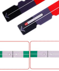 2 Pack Golf Putting Ruler And Stroke Meter 2.0 Training Aid With Color Coded Guides For Precise Distance Control And Smooth Putt Like A Boss Master Your Putt Consistency On The Green Everyday Practice Tool For Serious Players, white plastic