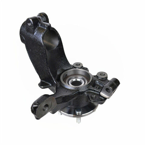 Front Steering Knuckle And Wheel Hub Bearing Assembly For Ford Focus 2012 2013 2014 2015 2016 2017 2018 2.0L Replacement 686-353 686-352 BR935005LK BR935006LK Heavy Duty, steel material