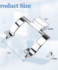 Badass 2 Pack Chrome Towel Bar Brackets For Shower And Tub Enclosure With Hardcore Zinc Alloy Design, 2in size.