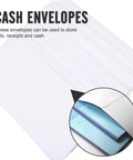 Thick White Blank Letter Envelopes 230x120mm Bulk Pack of 100 Durable Paper for Cash Envelopes Office Bill Storage and Mailing Supplies Easy Seal Clean Look for Everyday Mail close-up.