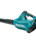 No Nonsense 36V Brushless Cordless Leaf Blower With Beast Mode Airflow and Smooth Handling for Yard Cleanup Certified Refurbished Tool Only, teal and black design.