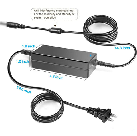 12V 5A AC DC Power Adapter For Verizon Fios Modem And Wireless Router CR1000A CR1900A CE1000A 60W Switching Power Supply DC12V 5A Replacement Charger Compatible With 1A98-1250-02, black with cable
