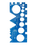 Field Ready Thread Identification Kit With Adaptall Gauges For BSPP BSPT JIS Metric DIN Kobelco And Komatsu Threads Pro Grade Durable Build For Quick In Field Or Shop Verification And An Organized User Friendly Layout, blue metal BSP gauge