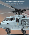 Close-up of SH60 Seahawk 8CH RC Helicopter One Forty Seventh Scale With 2.4G Dual Brushless Motors GPS Return To Home feature