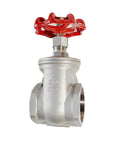 Heavy Duty 304 Stainless Steel Gate Valve 2 Inch NPT Female Thread Rotary Globe Valve For Water Flow Control Sump Pumps Air Compressors Fuel Vapor Lines DN50