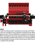 Ercf V2 Eight Or Twelve Channel Filament Switch System For Multi Color 3D Printing showing red filament channels and automated components.