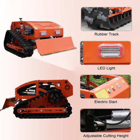1.2-Ton Mini Excavator With Robotic Lawn Mower Digger Featuring 13.5 HP Briggs And Stratton Engine hydraulic thumb clamp