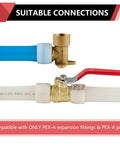 One Half Inch F1960 Expansion Rings Sleeves For Pex A Piping System Pack Of 100 EXP RING005 connections with brass valves