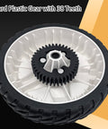 2-Set Beefed-Up 8 Inch Wheel Plastic Gear Assembly With Pinion Gear Kit 115-4695 138-3216 115-4668 1154668 close-up view