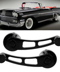 2 Pcs Window Handle And Window Riser Crank Winder Set For Classic Cars with durable black finish and premium alloy material