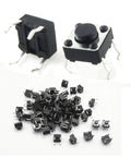6x6x4.3mm Tact Button Switch For DIY Electronics Projects Momentary Push Button 3.5mm Diameter 4 Pin DIP SMD SMT Micro Size