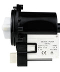 Side view of Washer Drain Pump Water Motor Assembly Replacement Part For Samsung Maytag Kenmore, compact durable design.