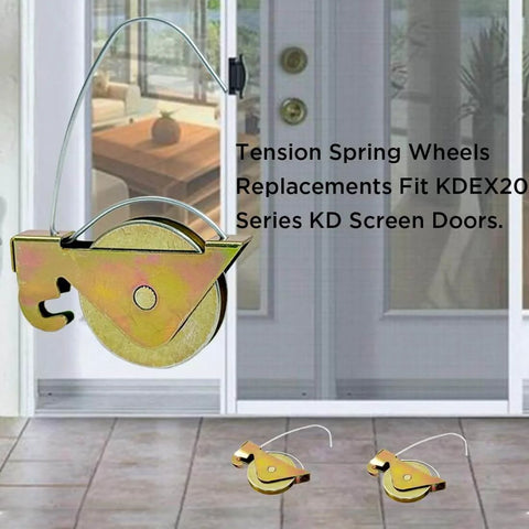 4 Pack Sliding Screen Door Spring Tension Rollers Replacements For Arcadia KD Series And KDEX20 Doors with steel wheels