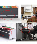 11 Inch Heavy Duty Beefy Drawer Slides 17mm Wide Ball Bearing Grooved Steel Extension Runners Side Mount for Cabinets