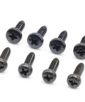 Straight Up Replacement Screws M4 X 14 Millimeter For Television Stand Mounting Hardware Compatible With Samsung TV Legs, black screws view.
