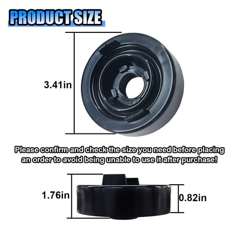 2 Pack 85mm H4 Headlight Dust Covers With 20mm Hole Rubber Seal Protective Covers dimensions shown with 3.41in diameter