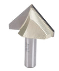 Hot Selling 90 Degree V Groove Router Bit With Tungsten Steel Carving Tips And Half Inch Shank For Woodworking Pros Needing Clean Decks, Custom Signs And Fancy Lettering Right Now, showing sharp tungsten steel tip.
