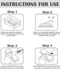 Instructions diagram for using Pro Grade Knife Sharpening Stone Kit With 400 1000 And 3000 8000 Grit Wet Whetstones