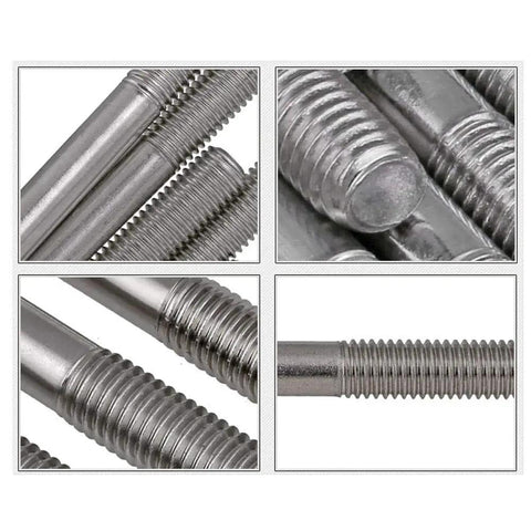Top Shelf Stainless Steel M10x100Mm Double End Threaded Stud And Bolt Built To Go Hard On Heavy Duty Machinery And Custom Truck Mods For Serious Garage Crews