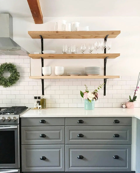 Eight Pack Heavy Duty L Shelf Brackets Built Like Iron For Zero Hassle Installations Straight Up Solid Wall Mount Supports For Floating Shelves Perfect For A Sick Room Upgrade With All Necessary Mounting Hardware