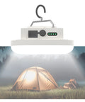 4000LM Rechargeable Hangin Camping Tent Light With Magnet illuminating a campsite at night, portable LED lantern