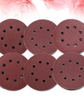 Grab These 60-Piece 5-Inch 8-Hole Hook And Loop Sanding Discs With Aluminum Oxide Grit for stone, glass, metal, and wood sanding.