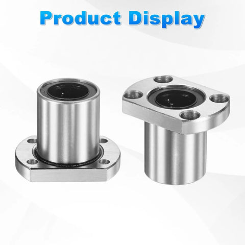 LMH20UU Linear Ball Bearings 20mm Bore 32mm OD 38mm Length 5.5mm Hole 2 Pack, flanged sealed bearings