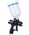 Professional HVLP Spray Gun With 1.3mm Nozzle And 600ml Removable Cup for automotive paint projects and furniture touch ups.
